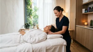 Organic beauty products and essential oils used in signature facial treatments at Ultimate Beauty Co Sydney