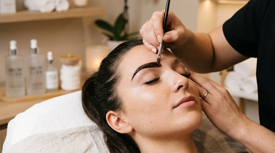 Matching best brow tint colour to skin tone